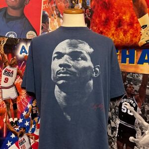 Vintage 90s Clyde Drexler The‎ Glide T Shirt Mens XXXL Basketball NBA Tee Sz 3X